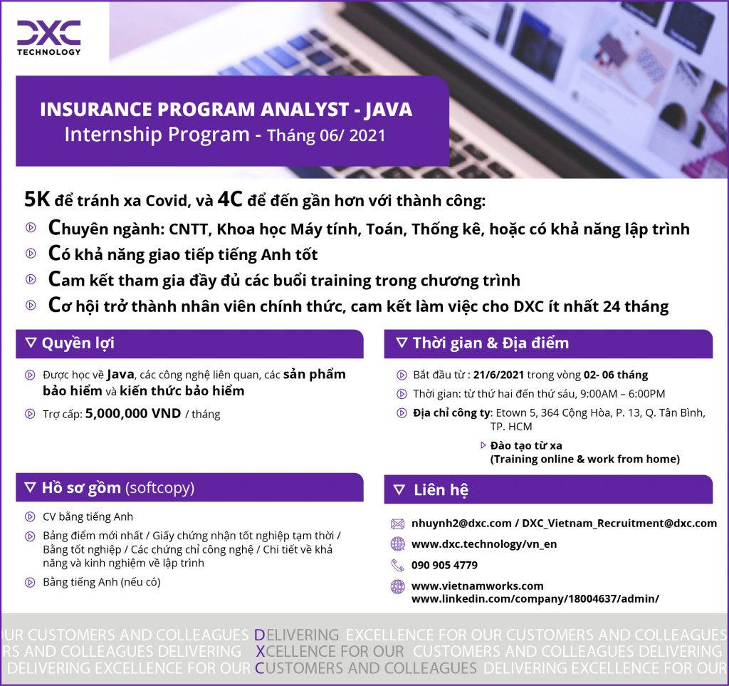 Insurance Program Analyst - Java_Vietnam - Jun2021-01