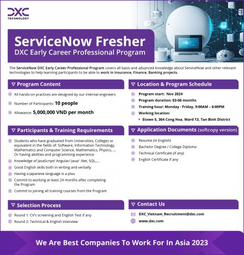 ServiceNowDECP Program - Nov 2024-02