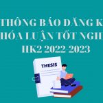 Thông báo hướng dẫn đăng ký ký Khóa luận tốt nghiệp HK2 2022-2023